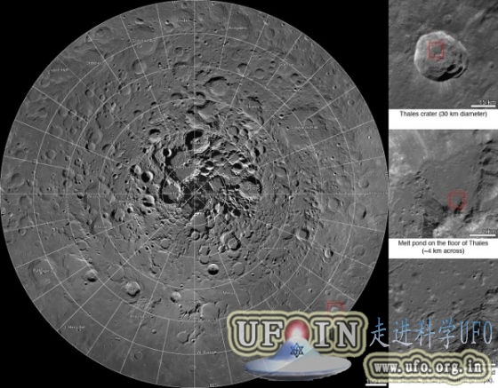 NASA发布巨型月球北极合成图像：大小3.3TB的图片