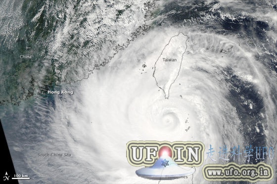 每日卫星照：超级台风天兔的图片 第1张