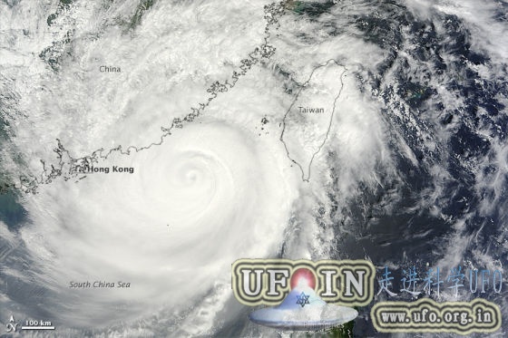 每日卫星照：超级台风天兔的图片 第2张