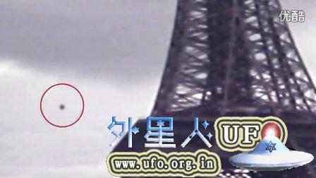 2014年12月29日法国巴黎埃菲尔铁塔球形UFO的图片