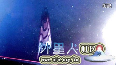 2015年1月6日国际空间站拍到塔形UFO的图片
