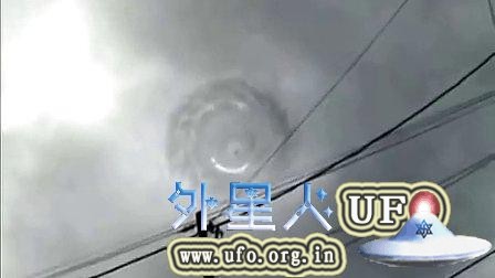 天空惊现旋涡状UFO的图片