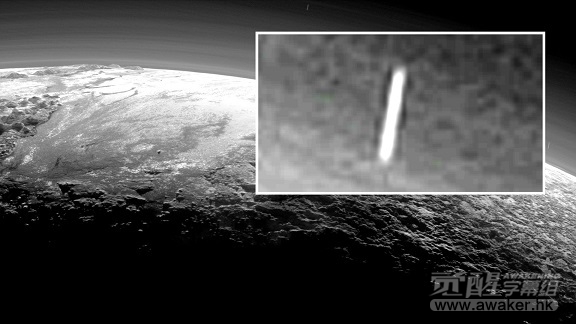 新视野号冥王星照片拍到多架长形UFO2015年7月4日