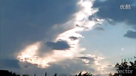 2015年9月9日德州落日与UFO的图片