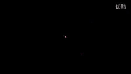 2015年10月1日加州2几个彩色光点UFO的图片