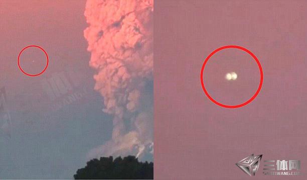 发现UFO在墨西哥火山波波卡特佩特峰上空飞行