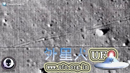 月球上的车轮痕迹&发光物UFO（非登月后人造的）的图片