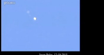 2015年12月19日白色光球UFO反复出现尾巴