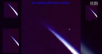 2016年1月1日国际空间站拍到离开地球的橙色UFO