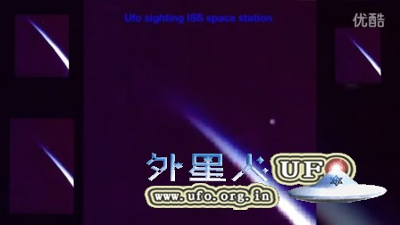2016年1月1日国际空间站拍到离开地球的橙色UFO的图片