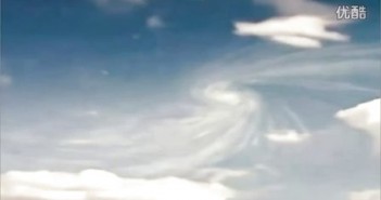 2015年12月7日日内瓦白色光球UFO&漩涡云