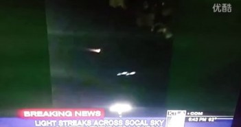 2015年12月22日电视报道穿过拉斯维加斯和加州的光球UFO