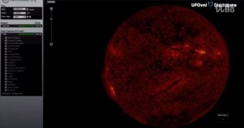 2016年2月21日卫星监测中的太阳被UFO遮盖40分钟