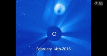 2016年2月14日监测太阳的卫星拍到2个太阳UFO