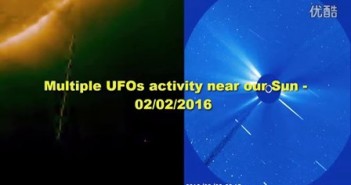 2016年2月2日长度超过太阳的发光UFO