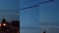 UFO似流星低空1分为6的图片