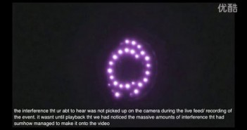 2016年紫色光球UFO组成的眼睛（27个）