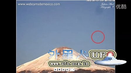 2016年3月12日墨西哥火山上空多个UFO的图片