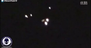 2016年3月31日超过15个光团组成的发光UFO
