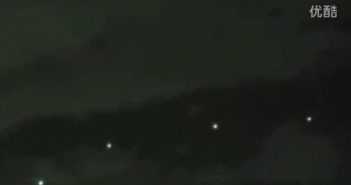 2016年4月7日荷兰山顶的4个光球UFO的图片