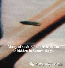 土星出现超巨大雪茄型UFO长达5万公里的图片 第1张