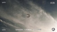 目击眼球型UFO在天空出现2016年7月