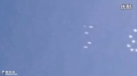 UFO在天空中写下神秘数字的图片
